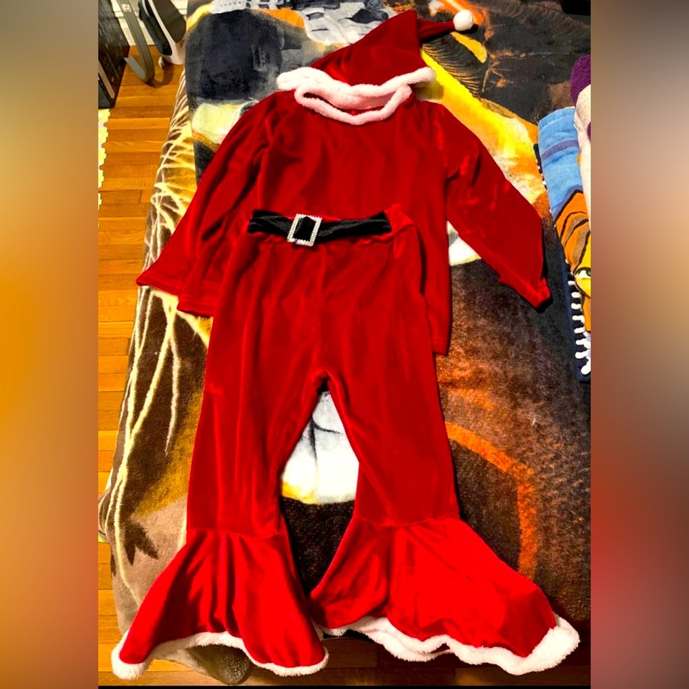 MiaBelleGirls Santa Flare bottom outfit!